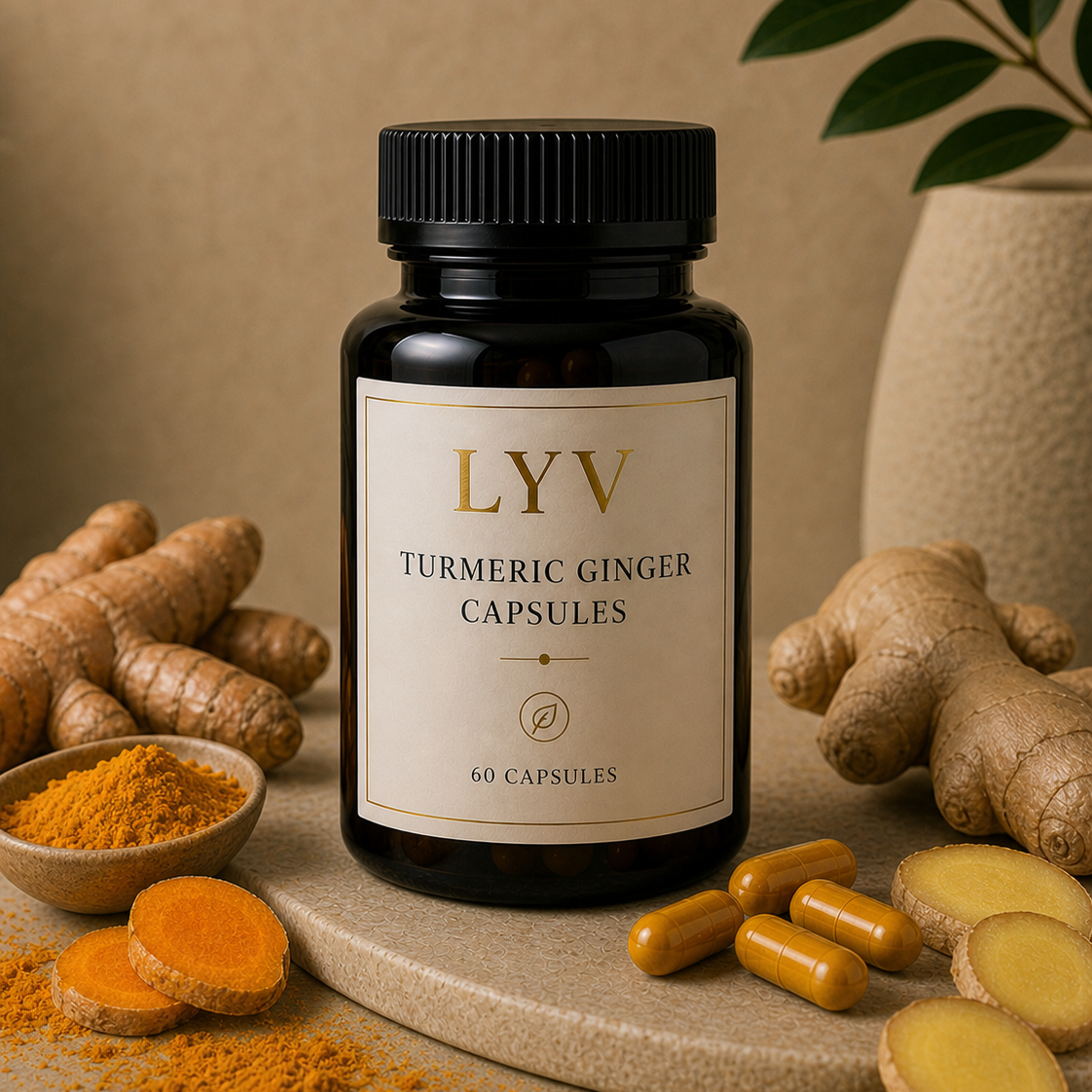 LYV Turmeric & Ginger Capsules
